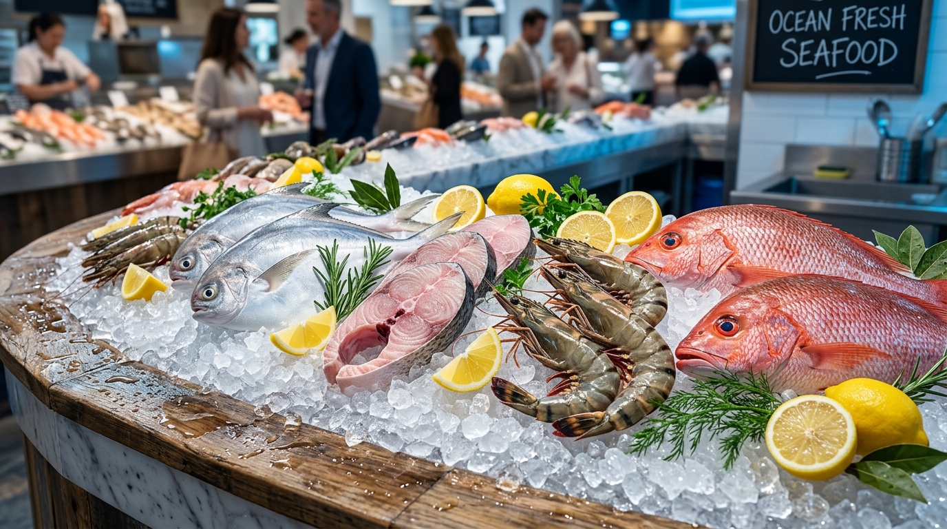 SS Seafoods Fresh Catch Display